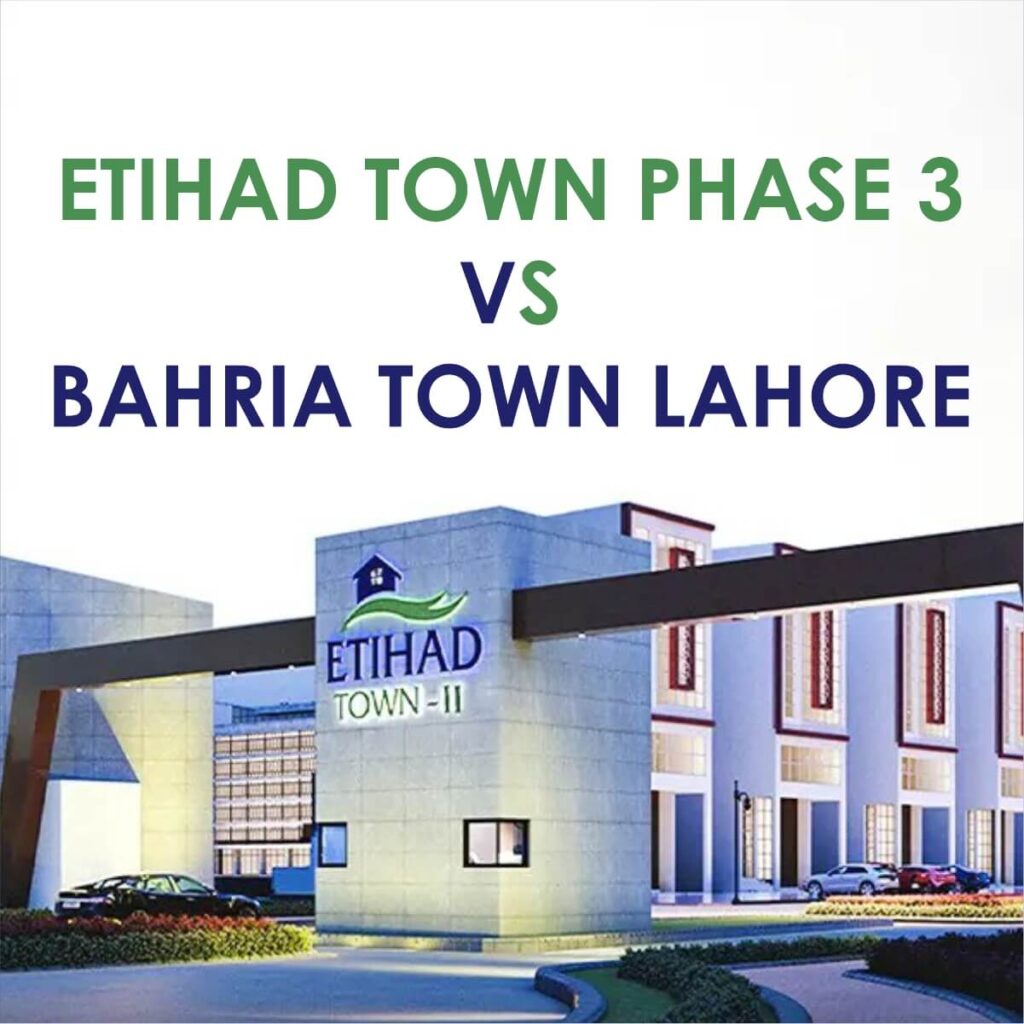 etohad town phase 3 vs bahria town lahore
