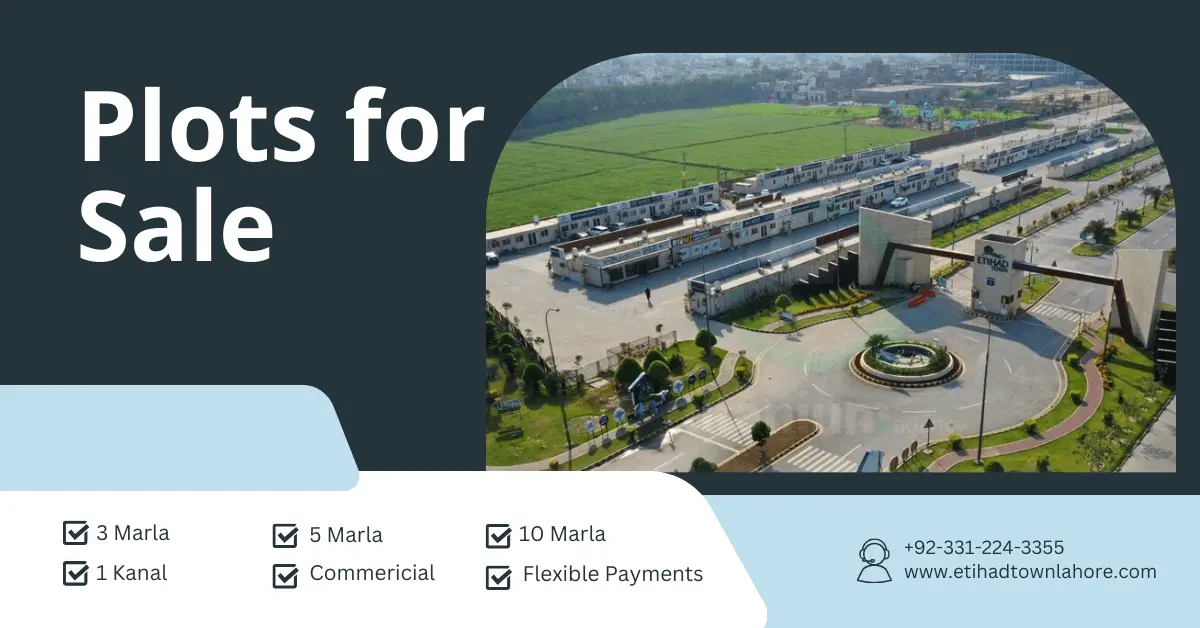 Plots for Sale in Etihad Town Lahore Phase 1